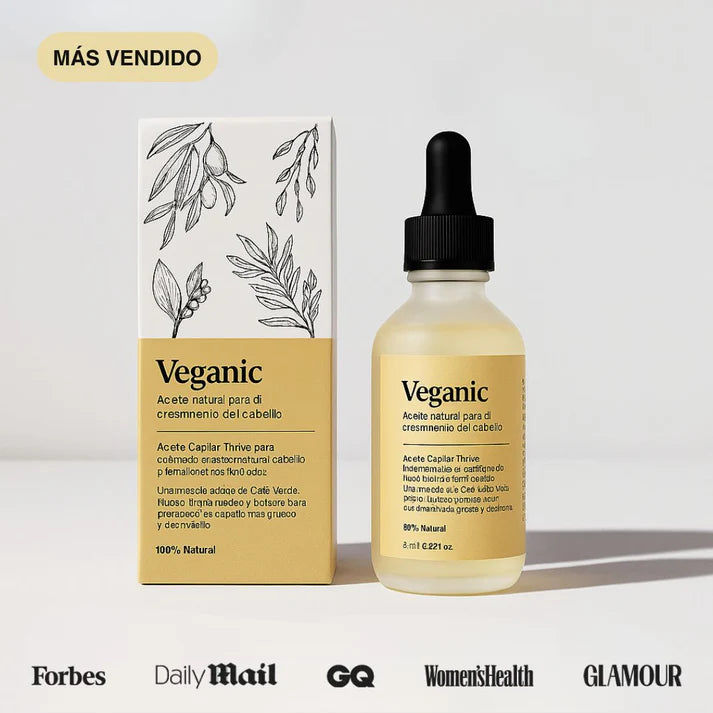 ACEITE NATURAL VEGANIC PARA EL CABELLO