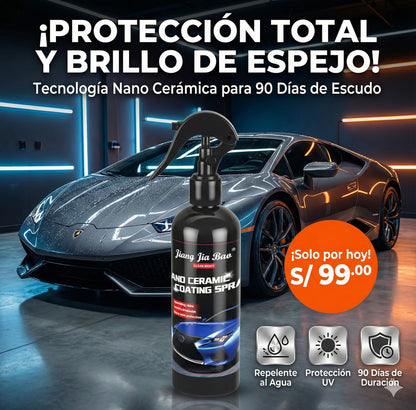 NANO CERAMIC : Evita que el sol y el clima arruinen la pintura original de tu vehículo.
