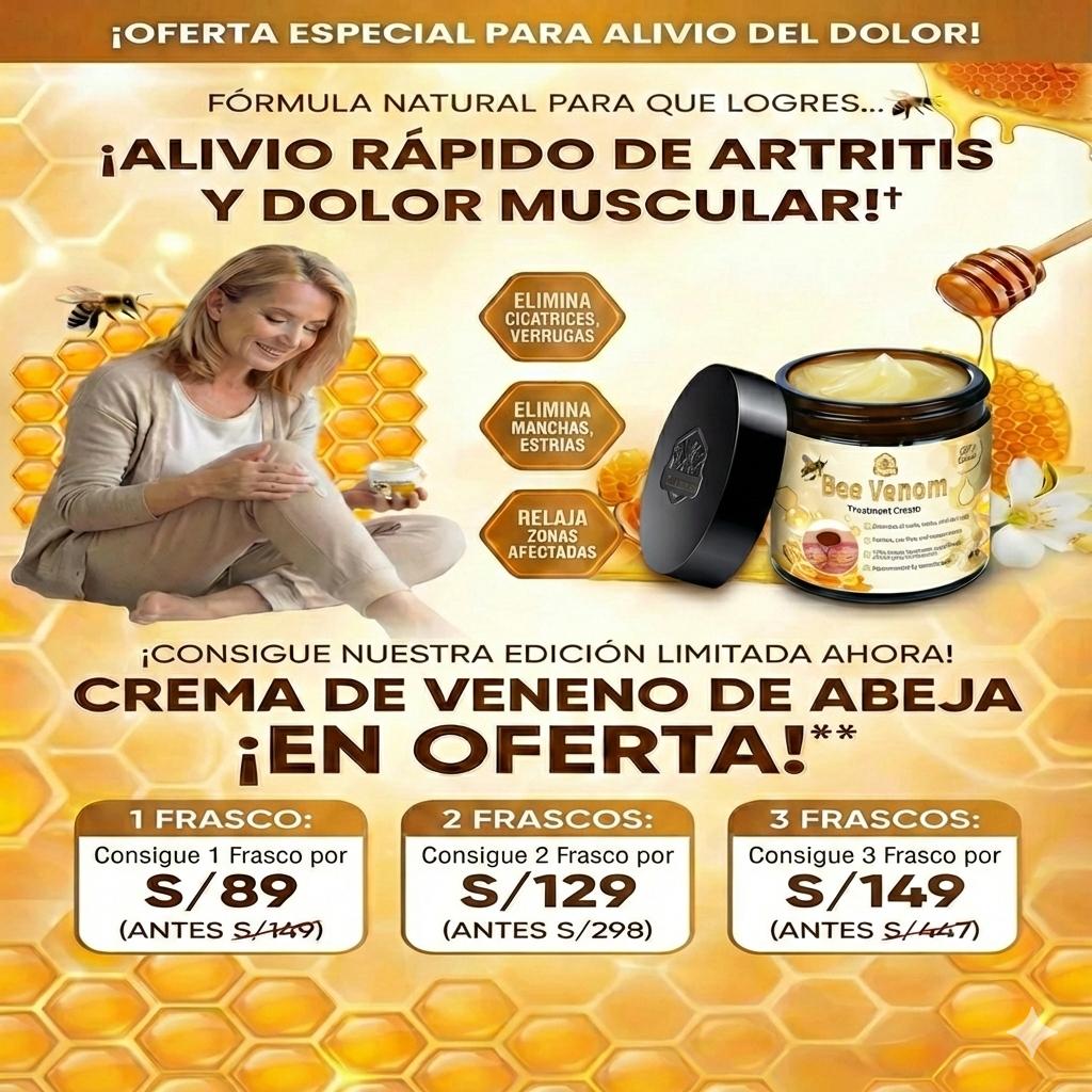 Bee Venom Cream – Regeneración de Piel y Alivio Muscular