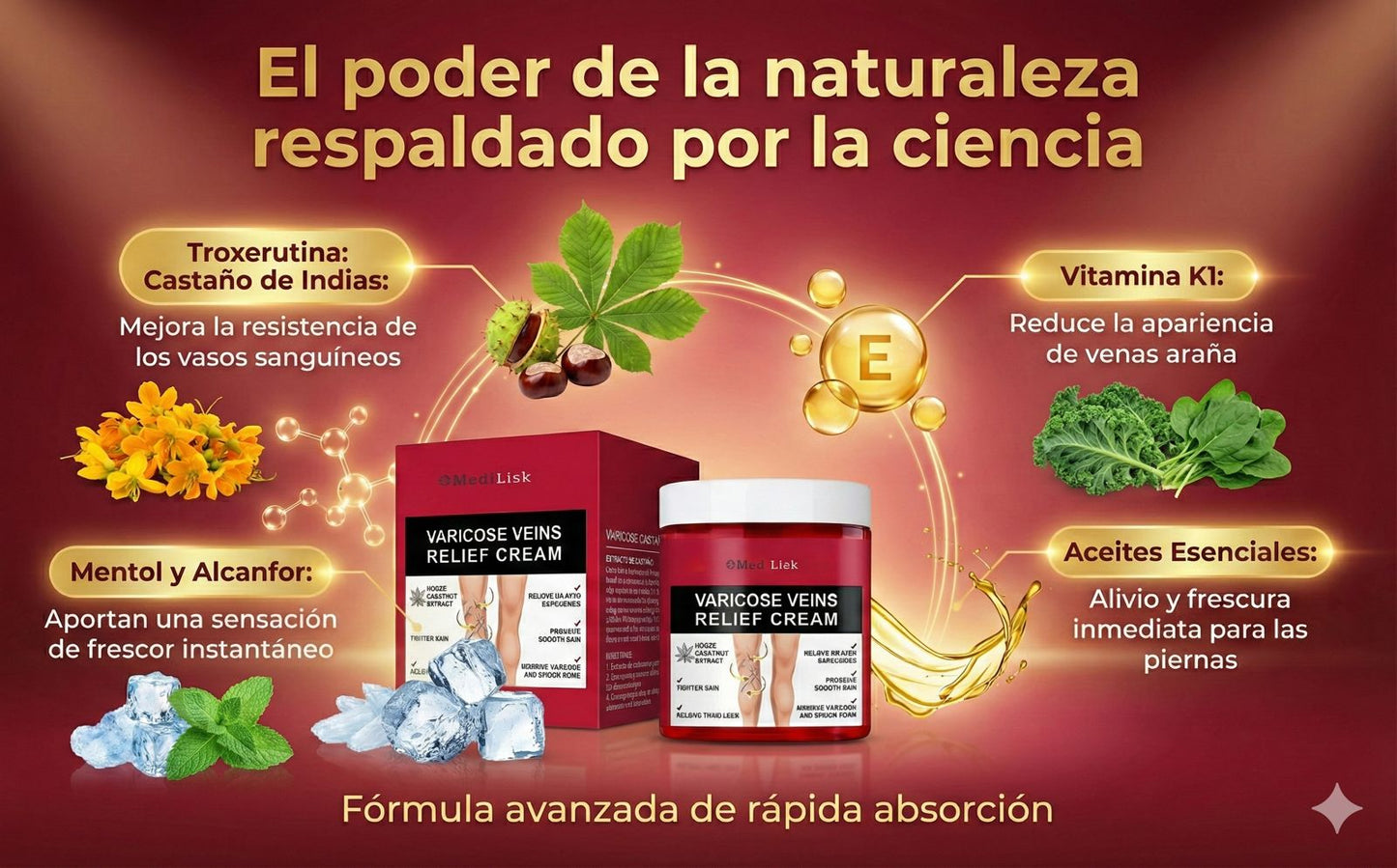 MEDILISK-CREMA PARA ELIMINAR VARICES