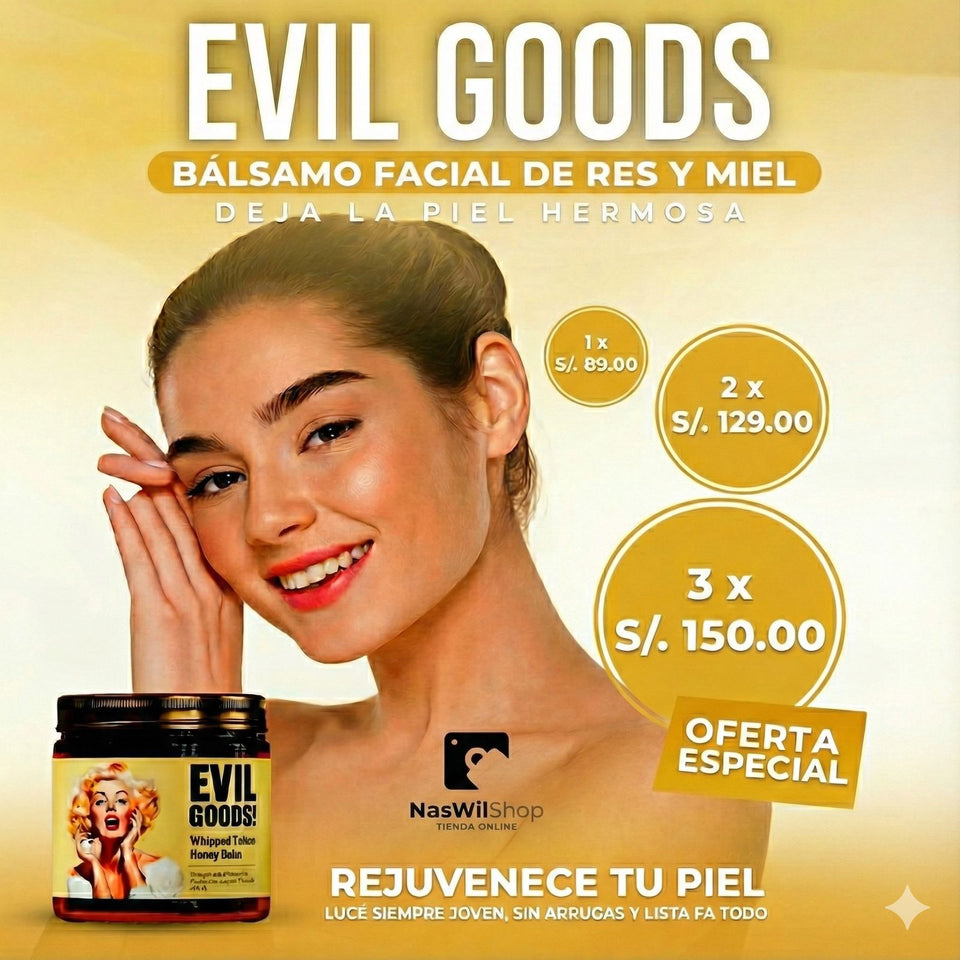 EVIL GOODS® - Bálsamo de Miel y Sebo de Res Anti-Envejecimiento